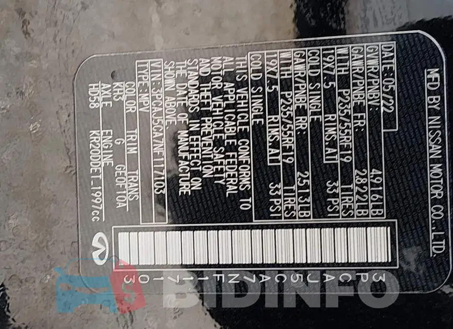 3PCAJ5CA7NF117103 Photo# 9