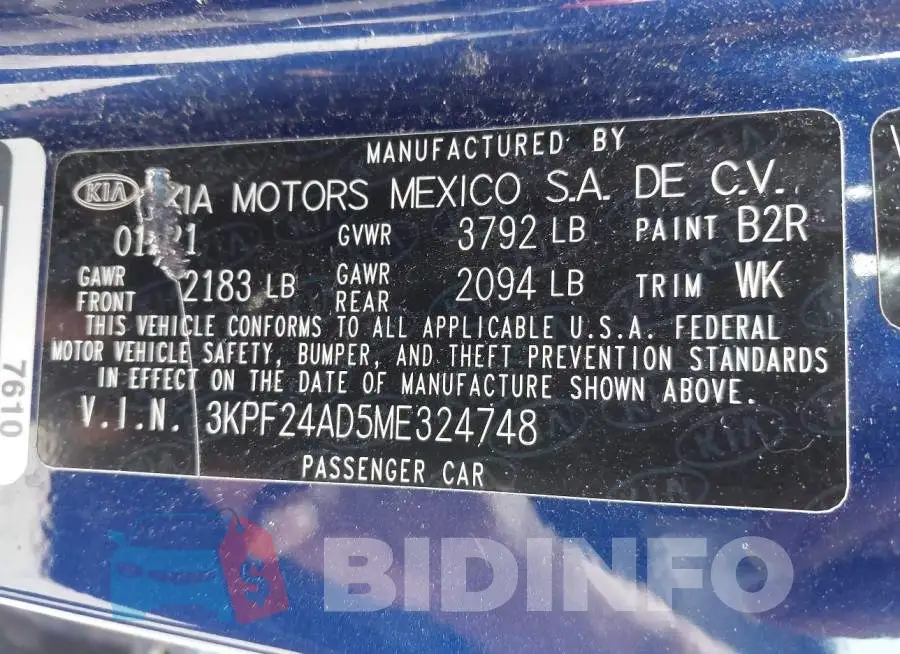 3KPF24AD5ME324748 Photo# 9