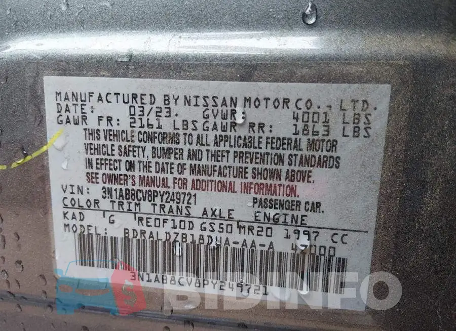 3N1AB8CV8PY249721 Photo# 9