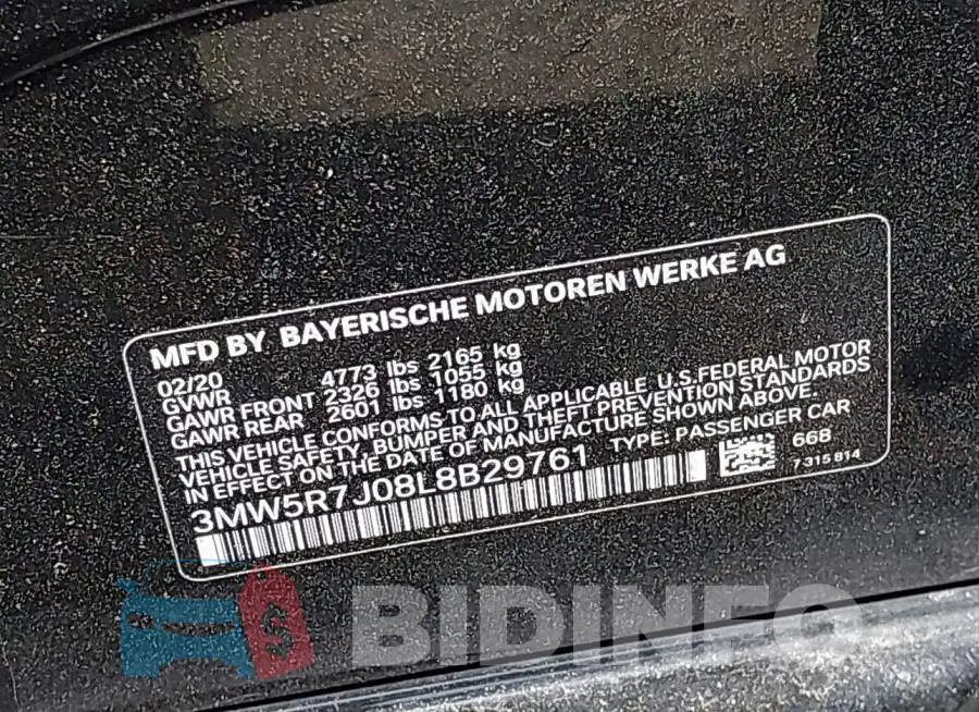 3MW5R7J08L8B29761 Photo# 9