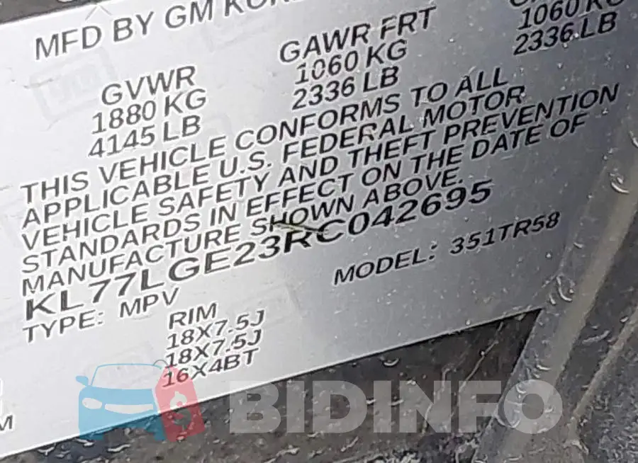 KL77LGE23RC042695 Photo# 9