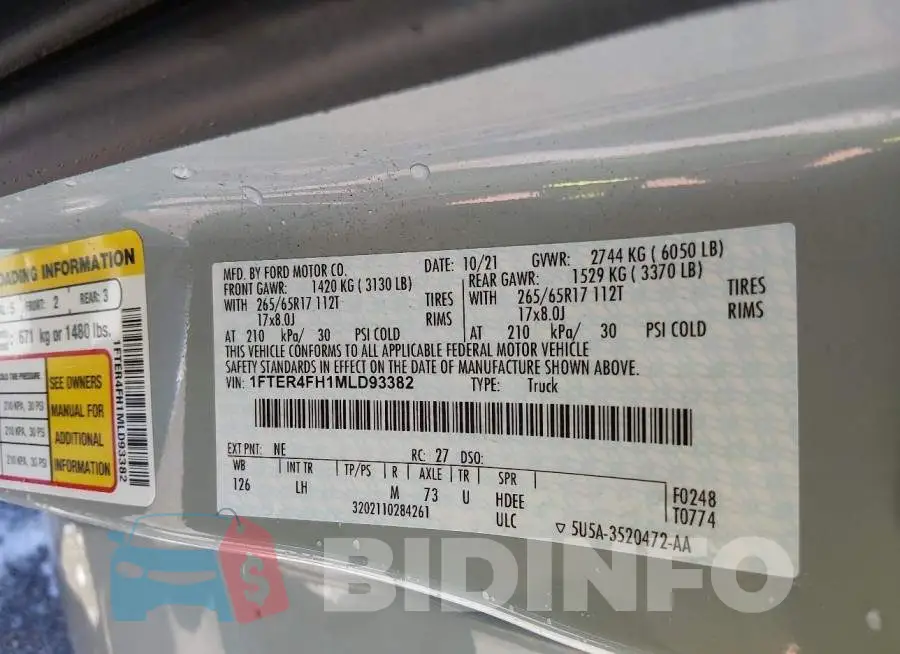 1FTER4FH1MLD93382 Photo# 9