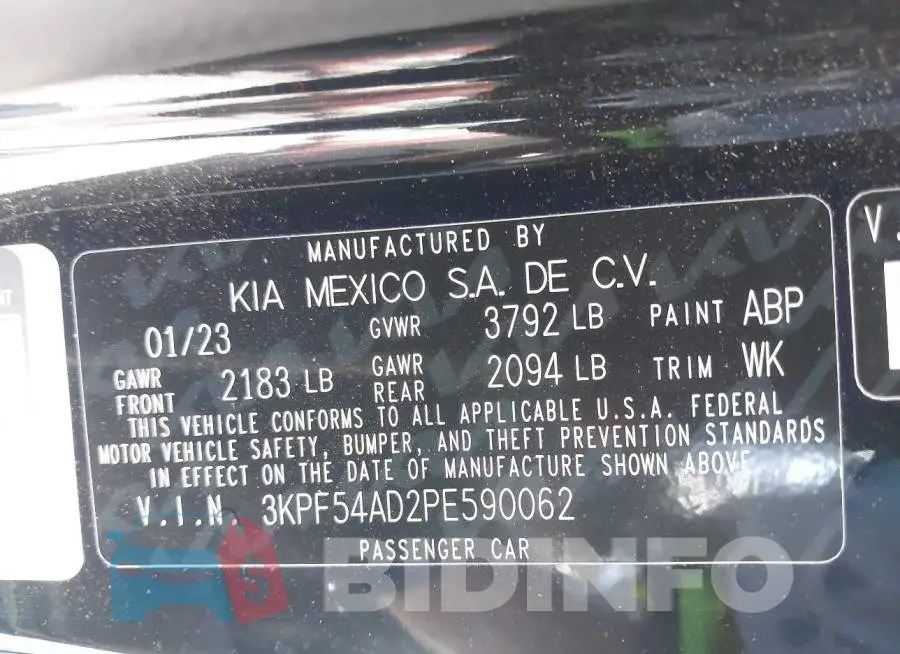 3KPF54AD2PE590062 Photo# 9