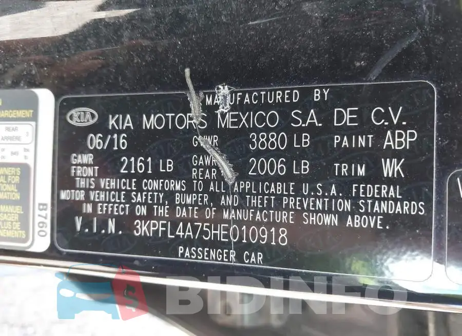 3KPFL4A75HE010918 Photo# 9