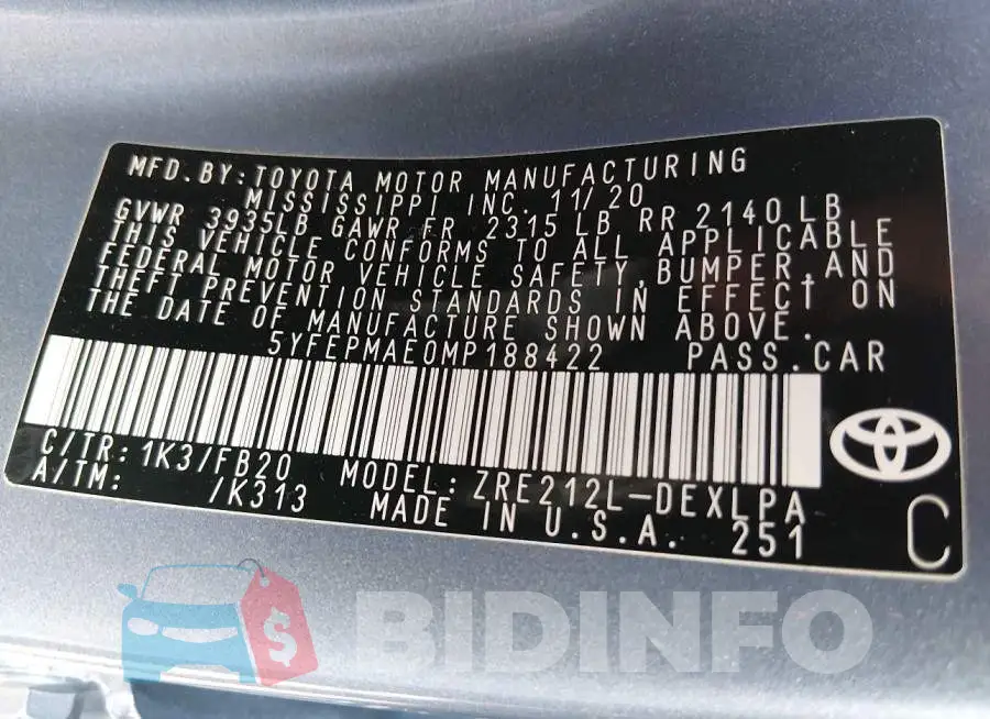 5YFEPMAE0MP188422 Photo# 9