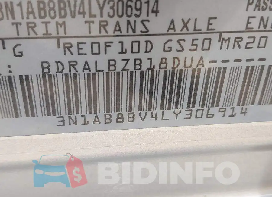 3N1AB8BV4LY306914 Photo# 9