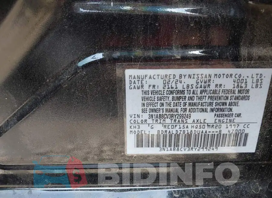 3N1AB8CV3RY299249 Photo# 9
