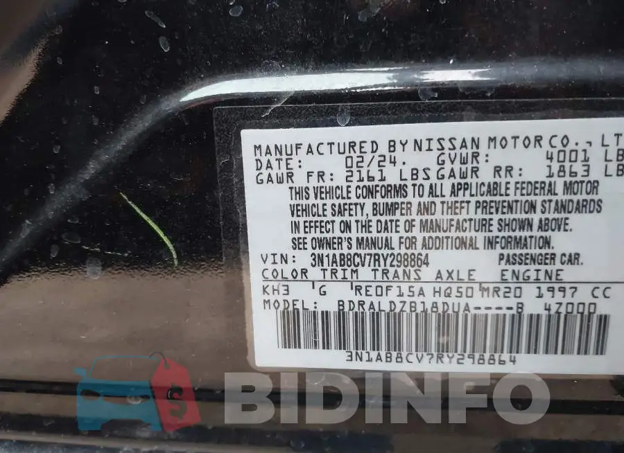 3N1AB8CV7RY298864 Photo# 9