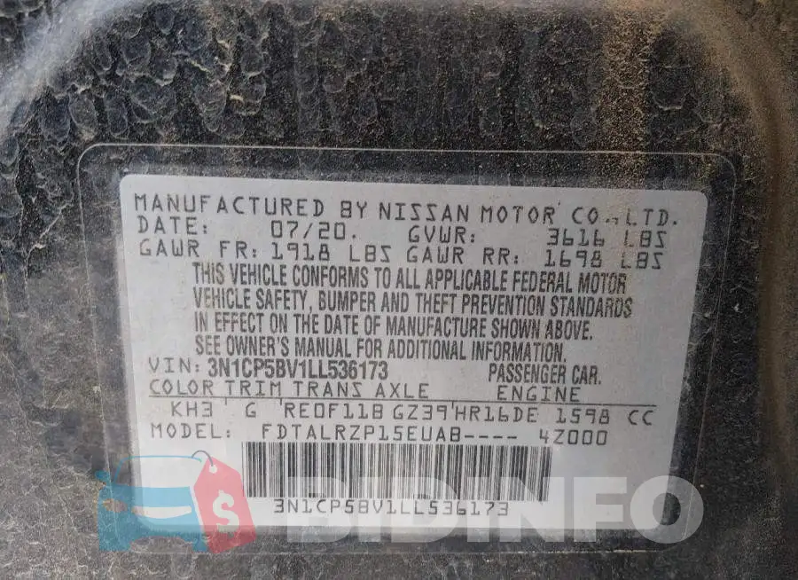 3N1CP5BV1LL536173 Photo# 9