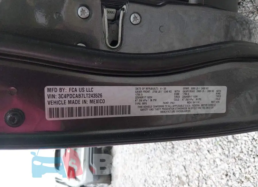 3C4PDCAB7LT243526 Photo# 9