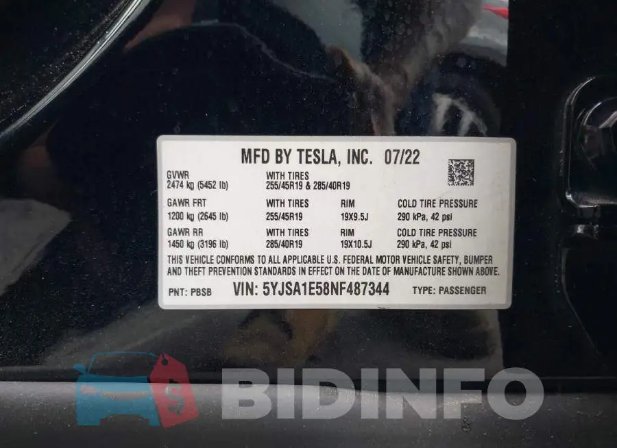 5YJSA1E58NF487344 Photo# 9