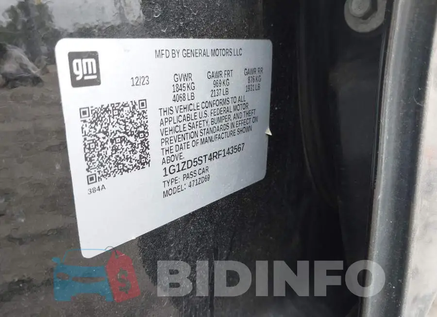 1G1ZD5ST4RF143567 Photo# 9