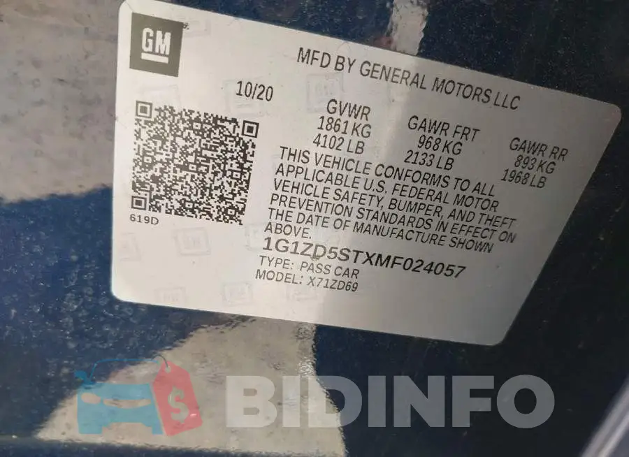 1G1ZD5STXMF024057 Photo# 9