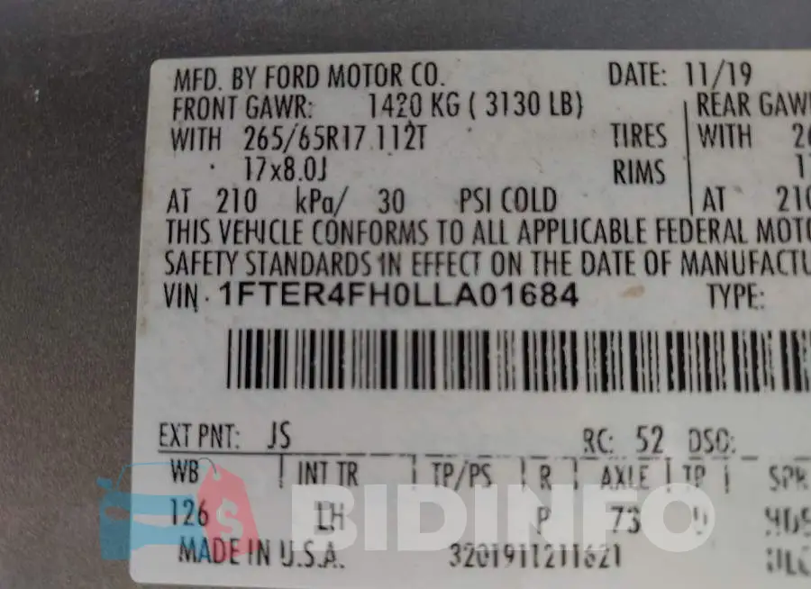 1FTER4FH0LLA01684 Photo# 9