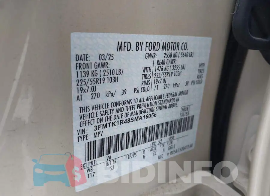 3FMTK1R48SMA16056 Photo# 9