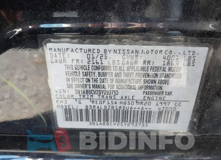3N1AB8CV2SY293755 Photo# 9
