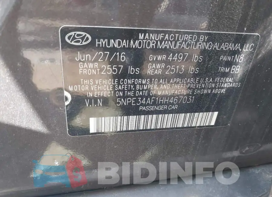 5NPE34AF1HH467031 Photo# 9