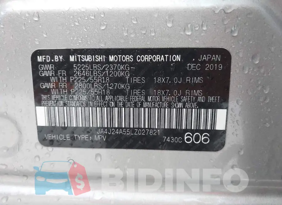 JA4J24A55LZ027821 Photo# 9