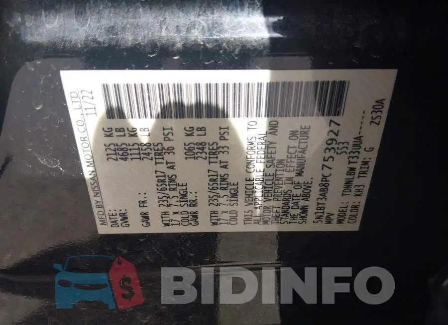 5N1BT3AB8PC753927 Photo# 9