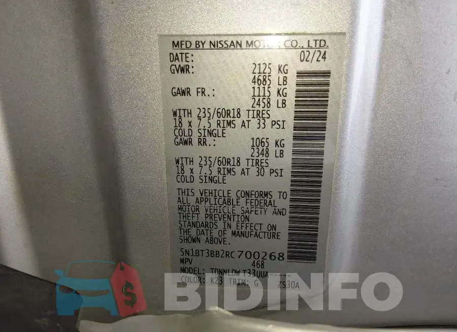 5N1BT3BB2RC700268 Photo# 9