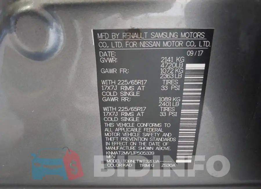 KNMAT2MV1JP505339 Photo# 9