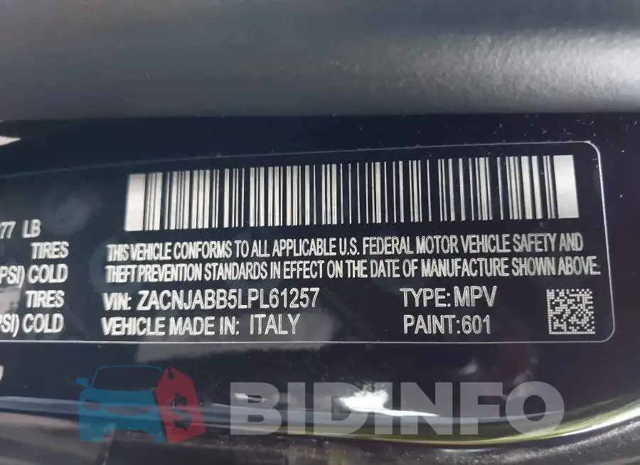 ZACNJABB5LPL61257 Photo# 9