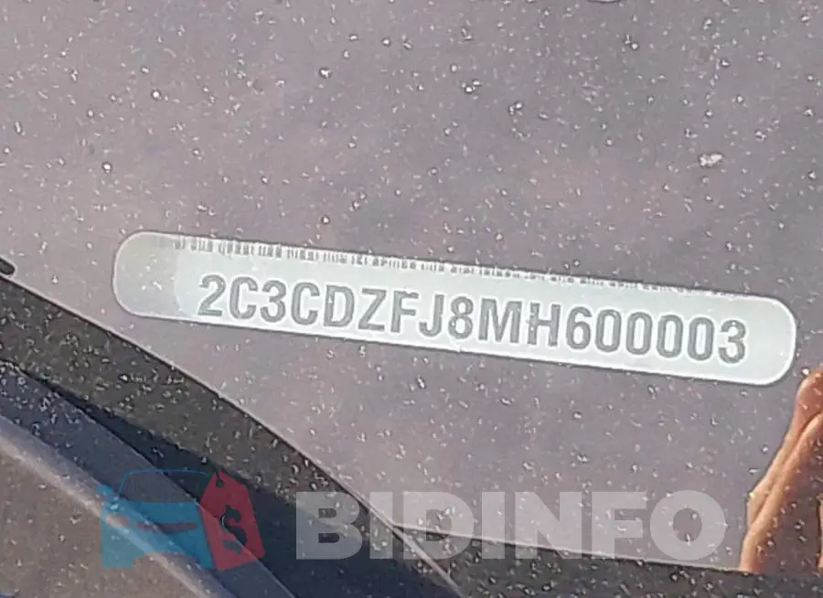 2C3CDZFJ8MH600003 Photo# 9