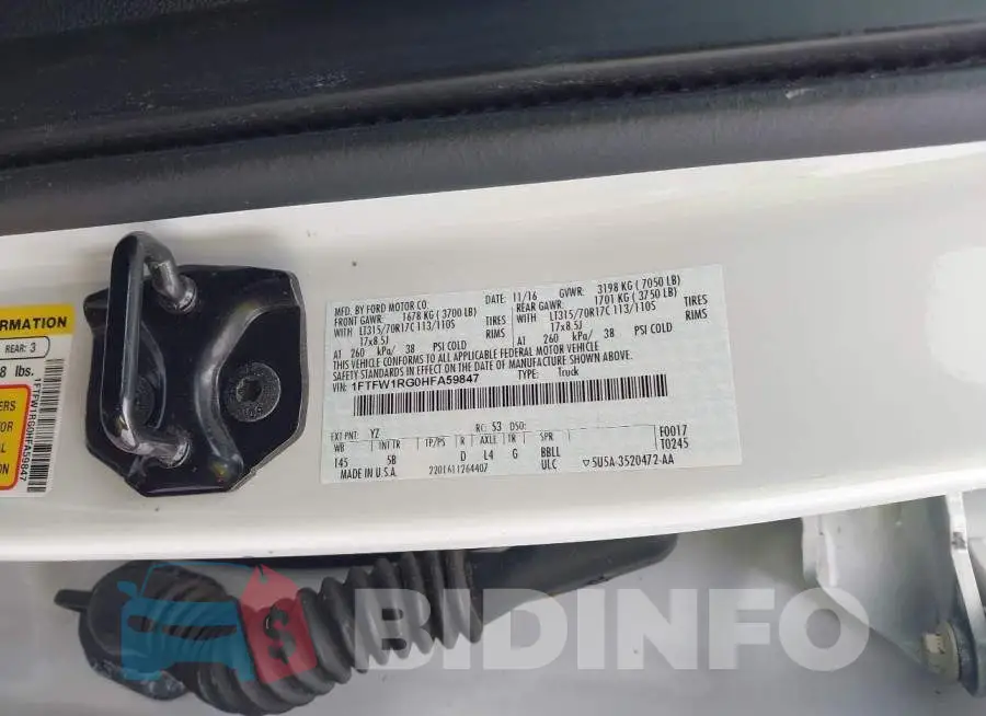 1FTFW1RG0HFA59847 Photo# 9
