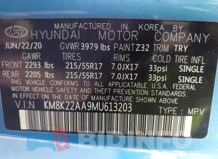 KM8K22AA9MU613203 Photo# 9