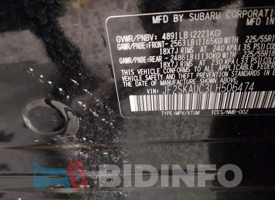 JF2SKAUC3LH506474 Photo# 7