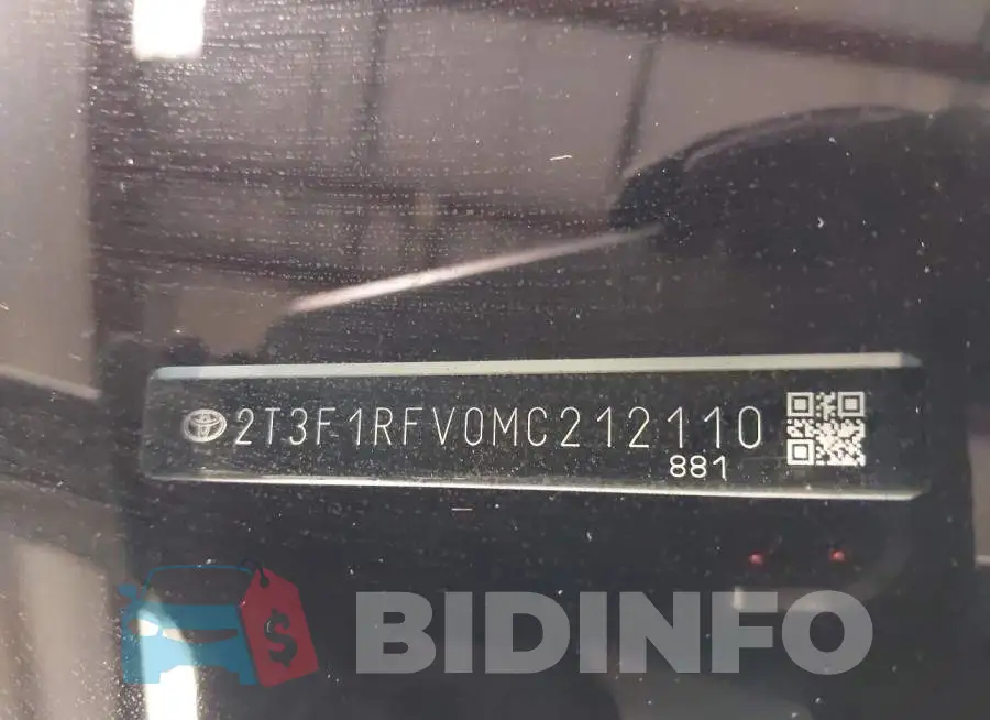2T3F1RFV0MC212110 Photo# 17