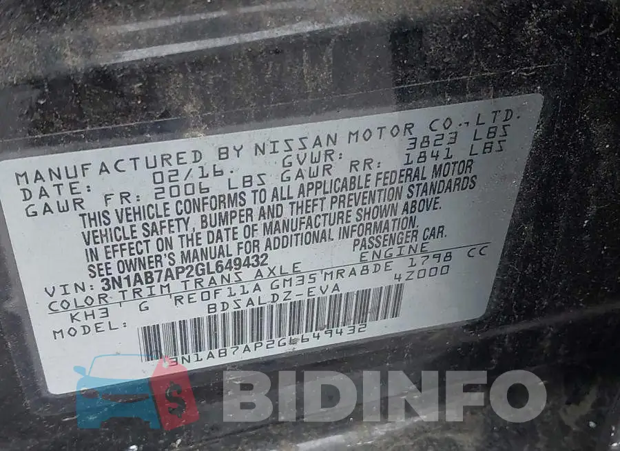 3N1AB7AP2GL649432 Photo# 8