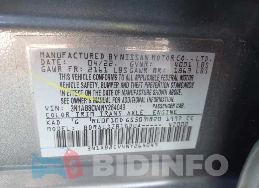3N1AB8CV4NY264049 Photo# 9