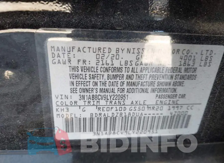 3N1AB8CV9LY220951 Photo# 9