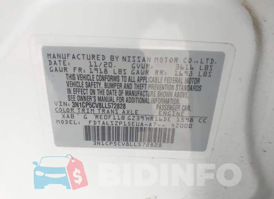 3N1CP5CV8LL572828 Photo# 9