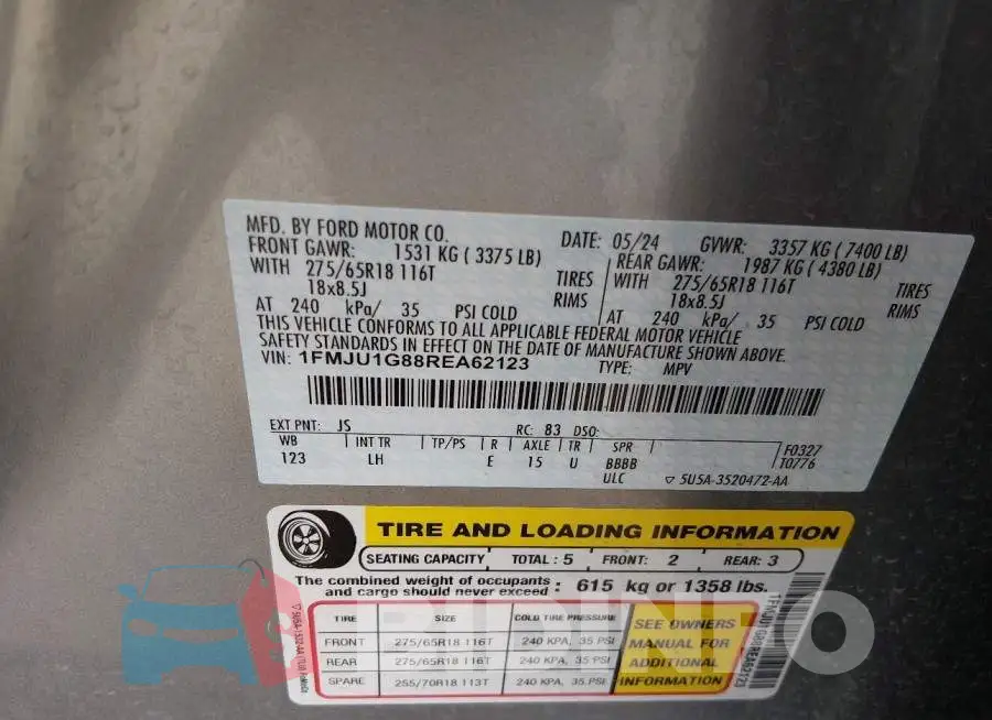 1FMJU1G88REA62123 Photo# 9