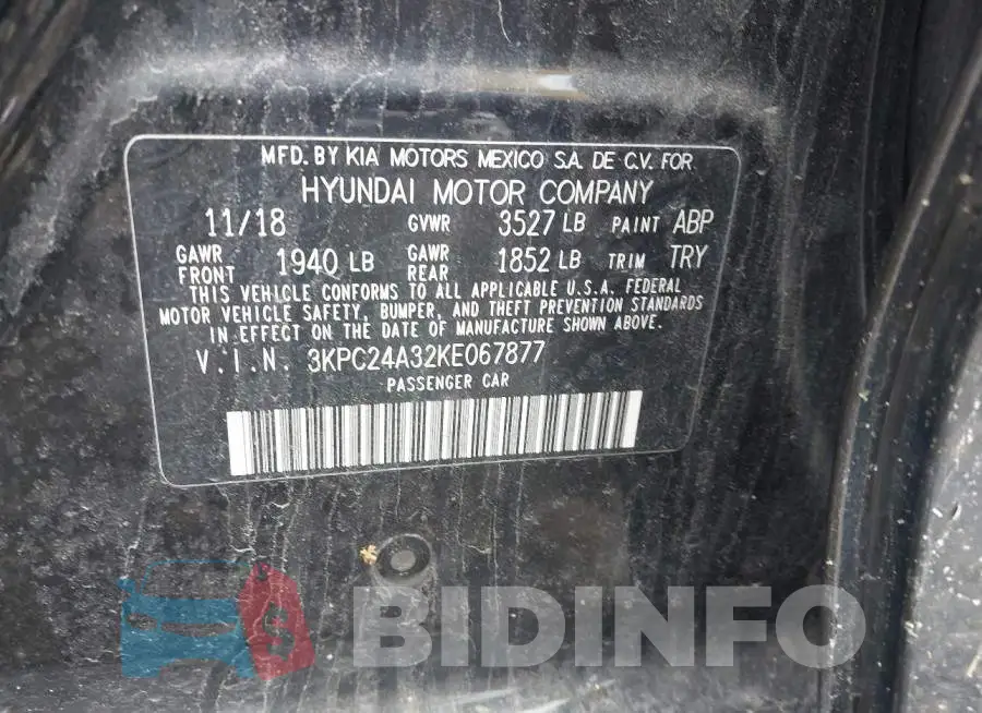 3KPC24A32KE067877 Photo# 9