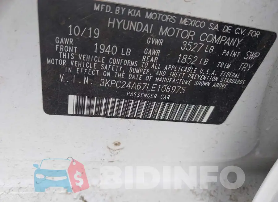 3KPC24A67LE106975 Photo# 9