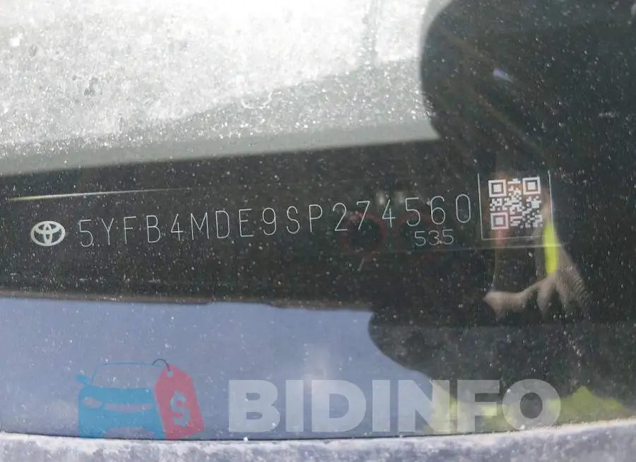 5YFB4MDE9SP274560 Photo# 9