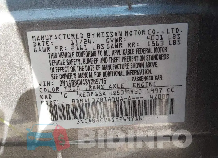 3N1AB8CV4SY269716 Photo# 9