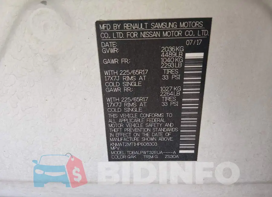KNMAT2MT1HP608303 Photo# 9