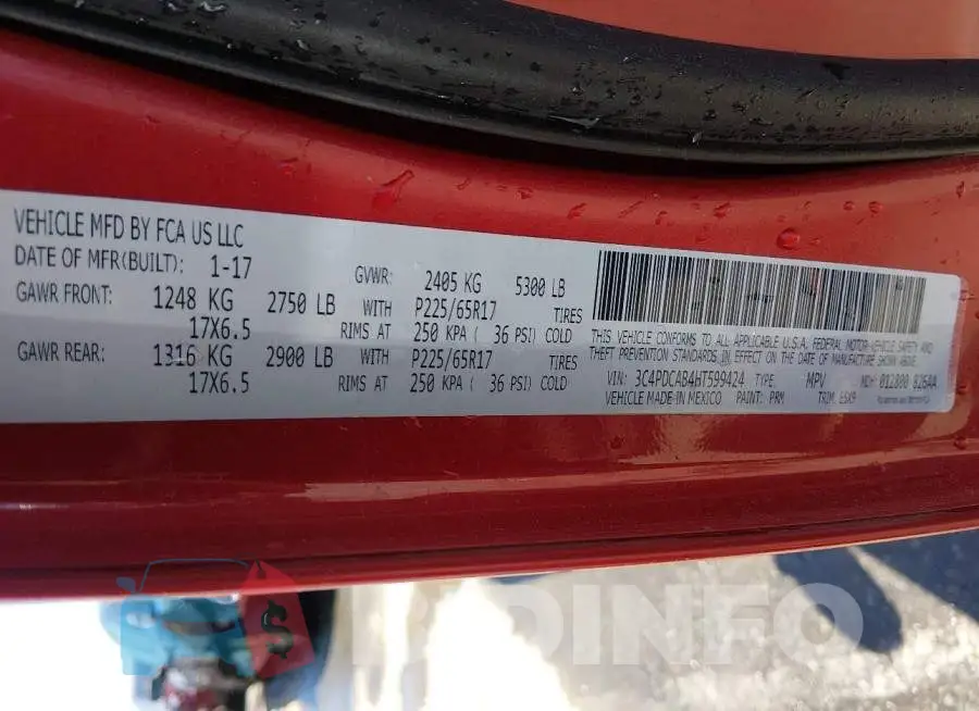 3C4PDCAB4HT599424 Photo# 9