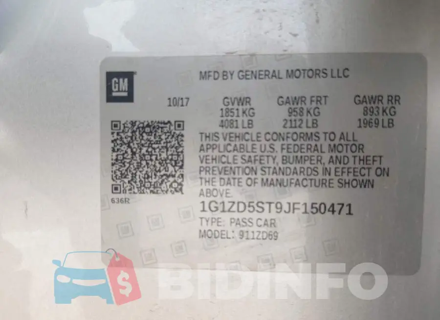 1G1ZD5ST9JF150471 Photo# 9