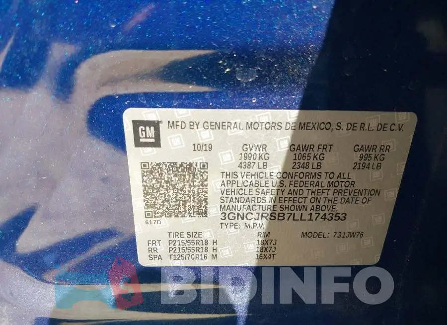 3GNCJRSB7LL174353 Photo# 9