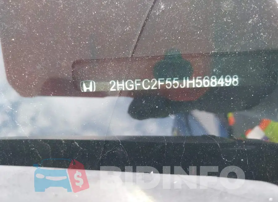 2HGFC2F55JH568498 Photo# 9