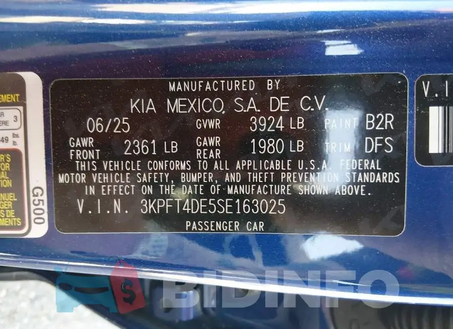 3KPFT4DE5SE163025 Photo# 9