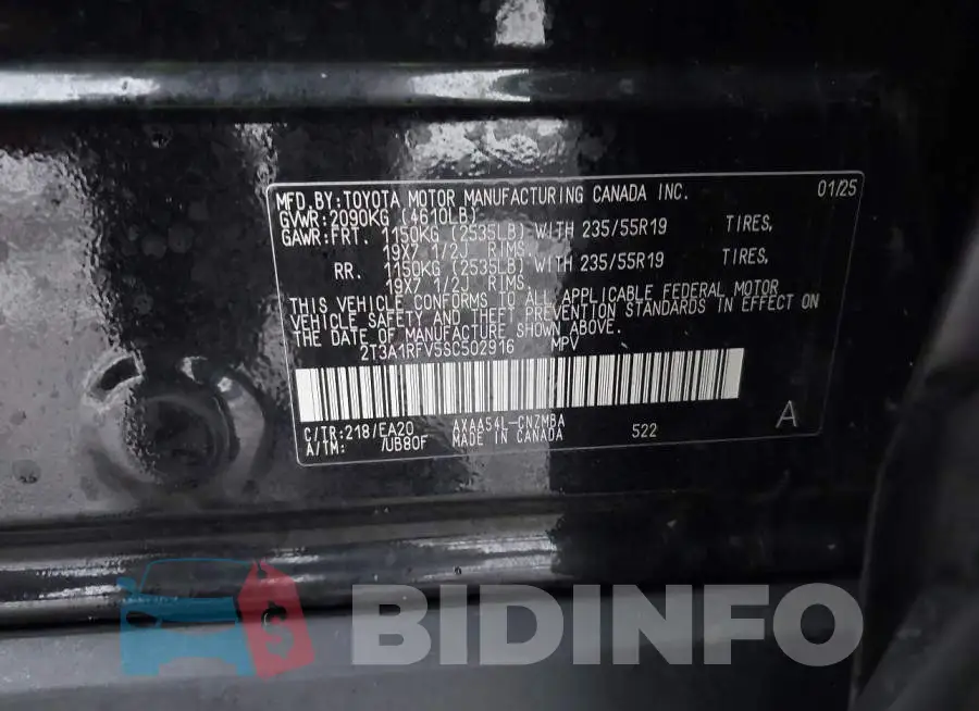 2T3A1RFV5SC502916 Photo# 9