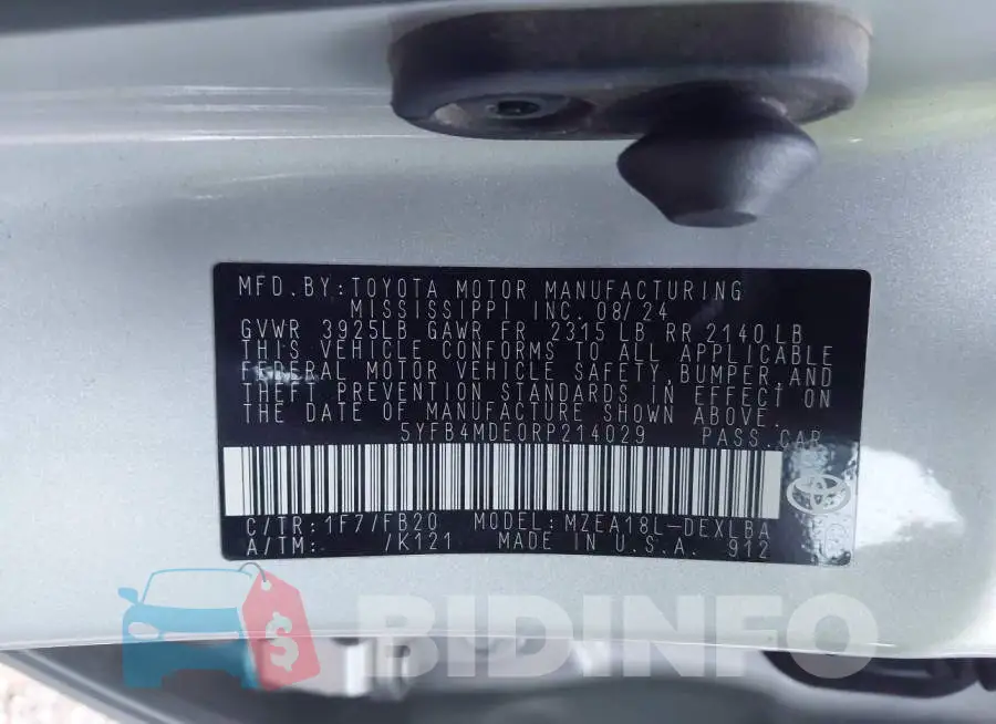 5YFB4MDE0RP214029 Photo# 9