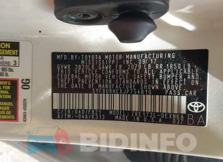 5YFBURHEXJP754810 Photo# 9