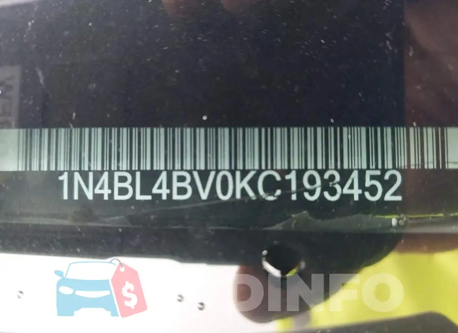 1N4BL4BV0KC193452 Photo# 20